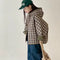 Charl Check Hooded Padded Coat